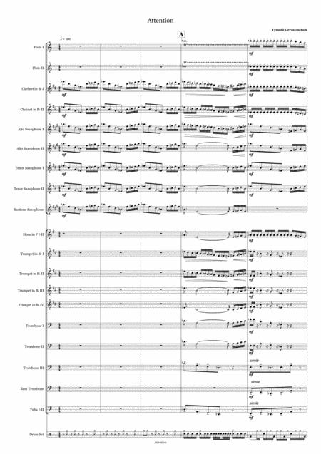 Attention Agressive Energetic Music For Big Band Page 2