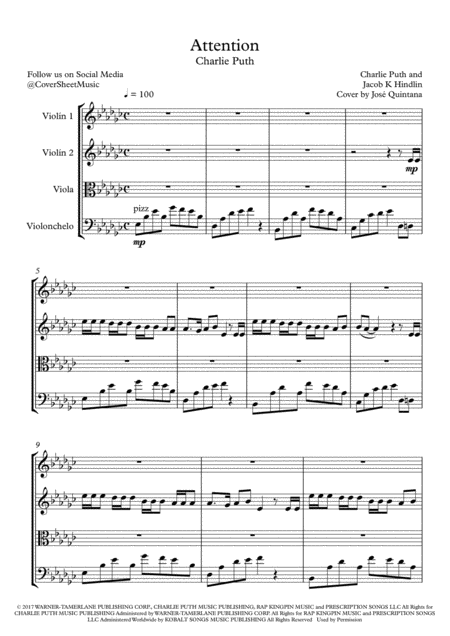 Attention String Quartet Page 2