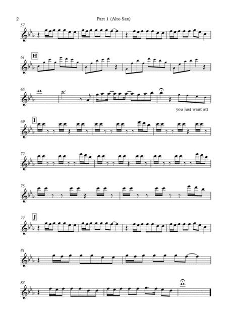 Attention Wedding Band Arrangement Horns Rhythm Page 2