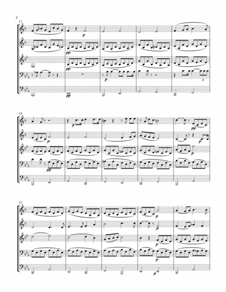 Au Fond Du Temple Saint From The The Pearl Fishers Brass Quintet Page 2