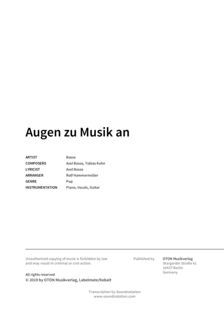 Augen Zu Musik An Page 2