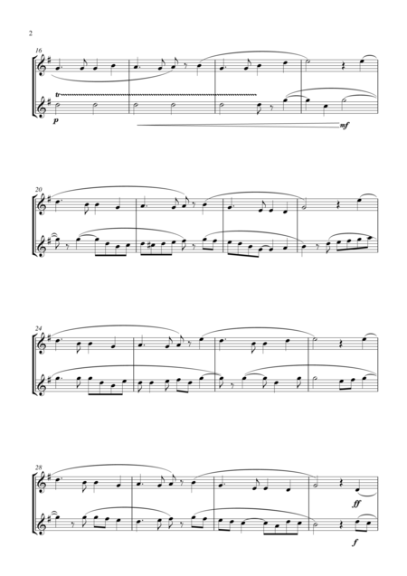 Auld Lang Syne For Trumpet Bb Duet Suitable For Grades 2 6 Page 2