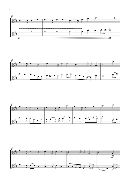 Auld Lang Syne For Viola Duet Suitable For Grades 2 6 Page 2
