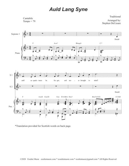 Auld Lang Syne Vocal Trio Ssa Page 2
