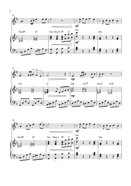 Aunque Me Cueste La Vida Bb Clarinet Solo And Piano Accompaniment Page 2