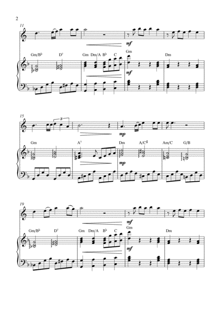 Aunque Me Cueste La Vida English Horn Solo And Piano Accompaniment Page 2