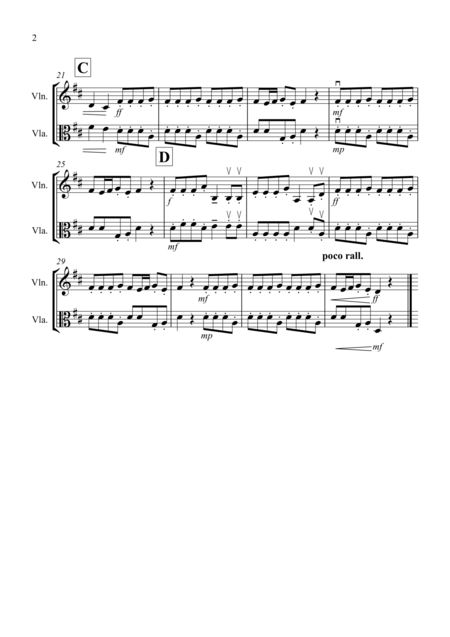 Autumn Four Seasons For Violin And Viola Duet Page 2