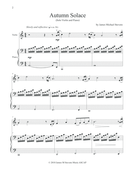 Autumn Solace Violin Piano Page 2