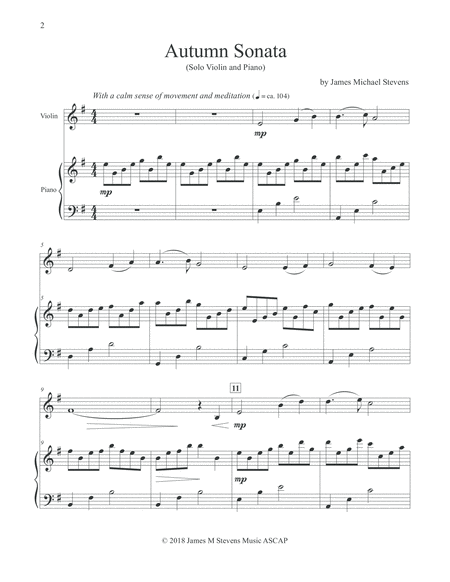 Autumn Sonata Violin Piano Page 2