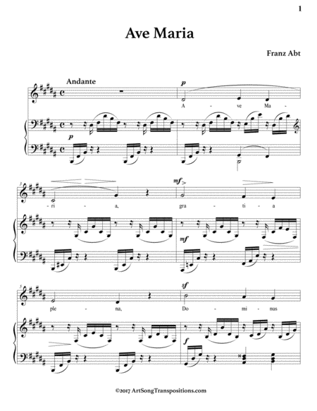 Ave Maria B Major Page 2