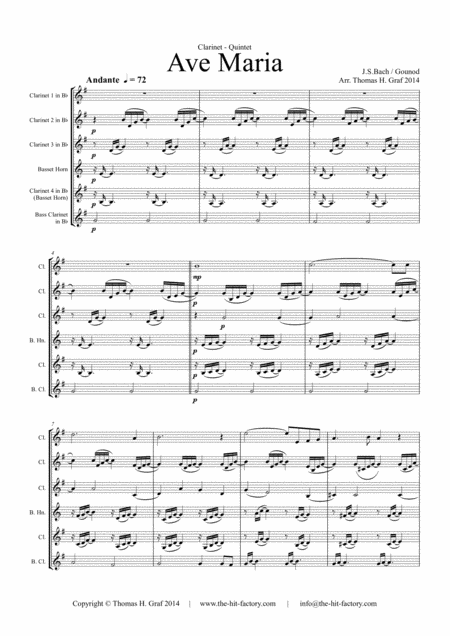 Ave Maria Bach Gounot Clarinet Quintet Page 2