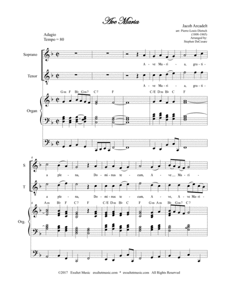 Ave Maria Duet For Soprano And Tenor Solo Page 2