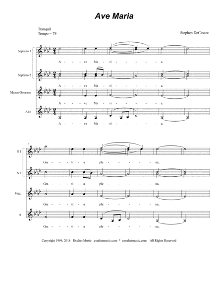 Ave Maria From Requiem Mass Piano Vocal Score Page 2