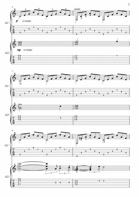 Ave Maria Guitar Duet Page 2