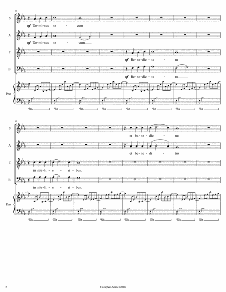 Ave Maria M Fabian Satb Piano Page 2