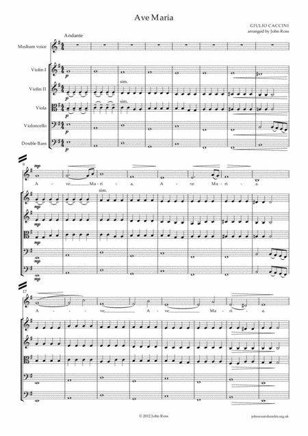 Ave Maria Medium Voice Strings Page 2