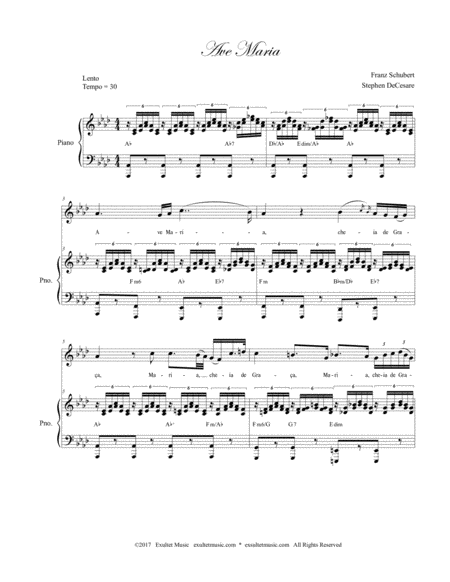 Ave Maria Portuguese Lyrics Medium Key Page 2