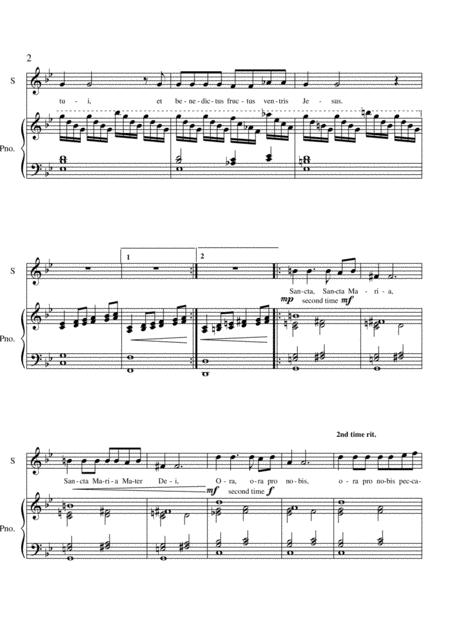 Ave Maria Soprano Solo Page 2