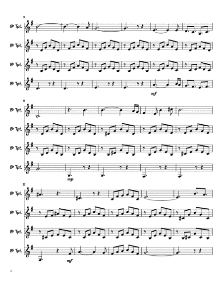 Ave Maria Trumpet Quartet Page 2