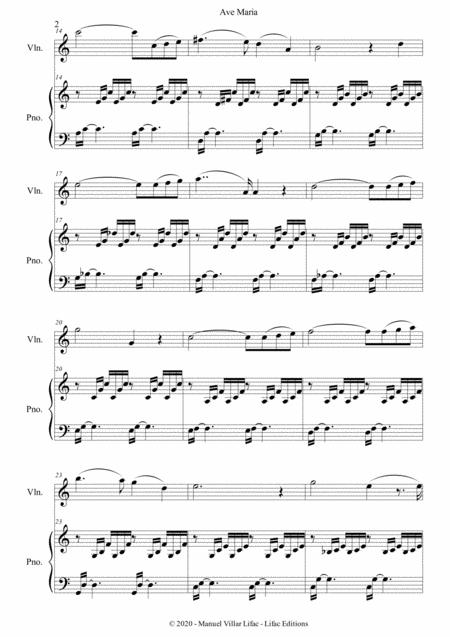 Ave Maria Violin And Piano Duet Js Bach Charles Gounod Page 2