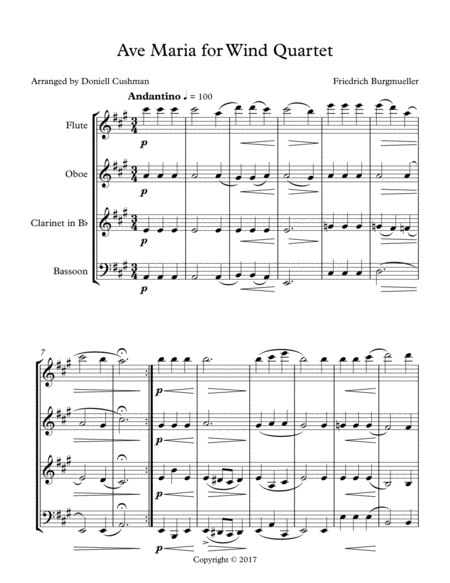 Ave Maria Wind Quartet Page 2