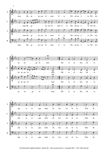 Ave Regina Coelorum G Aichinger For Satb Choir Page 2