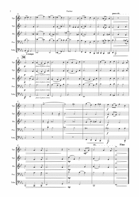 Ave Verum Corpus Mozart Brass Quintet Page 2