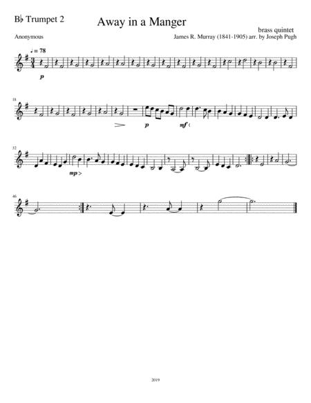 Away In A Manger Brass Quintet Page 2