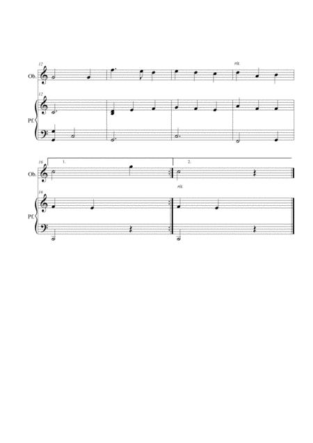 Away In A Manger Duo Oboe And Piano Page 2