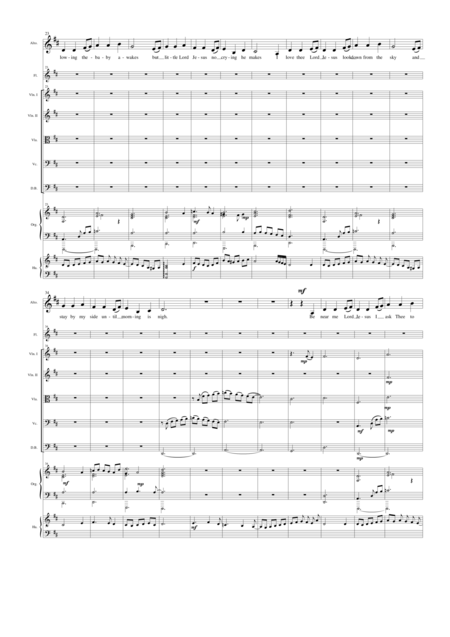 Away In A Manger For Alto Voice And Orchestra Page 2