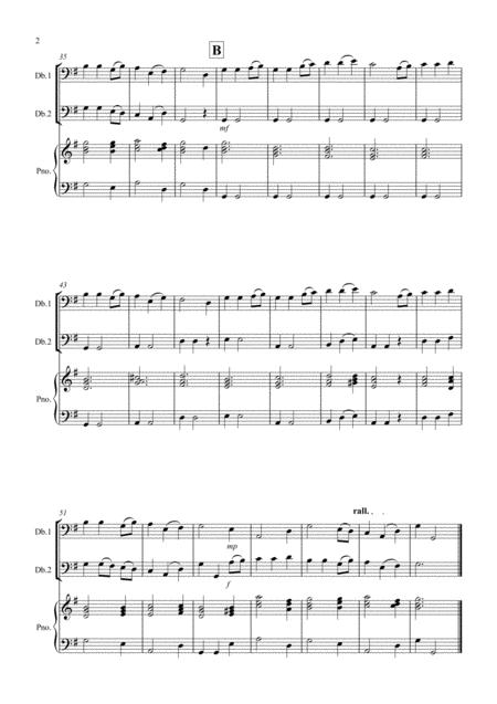 Away In A Manger For Double Bass Duet Page 2