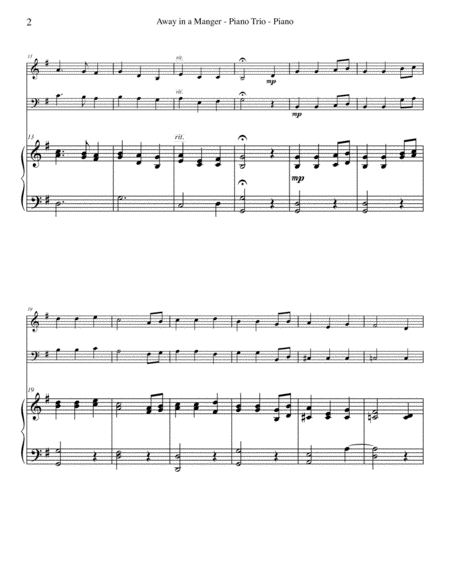 Away In A Manger For For Oboe Bassoon Piano Page 2