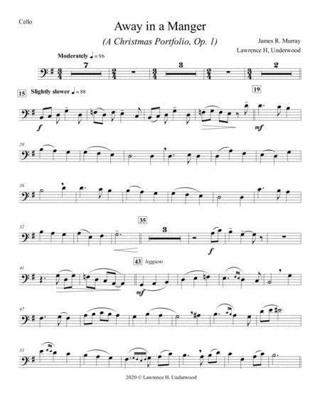 Away In A Manger For Solo Cello Page 2