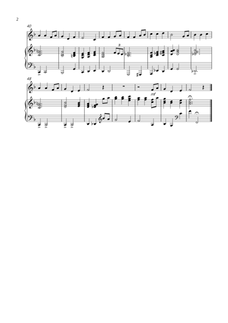 Away In A Manger Gospel Style For Alto Saxophone And Piano Page 2