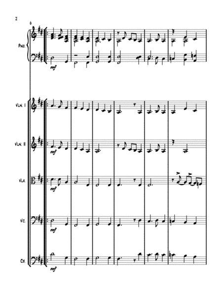 Away In A Manger String Quintet With Optional Piano Accompaniment Page 2