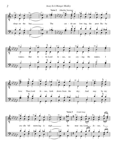 Away In A Manger The Cradle Song Medley Page 2