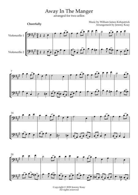 Away In The Manger Cello Duet Page 2