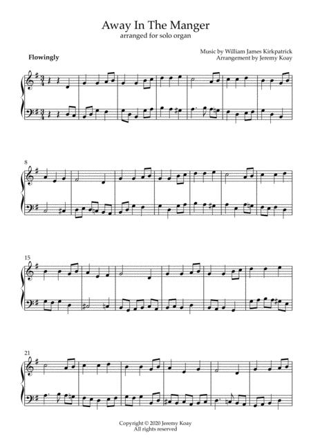 Away In The Manger Solo Organ Page 2