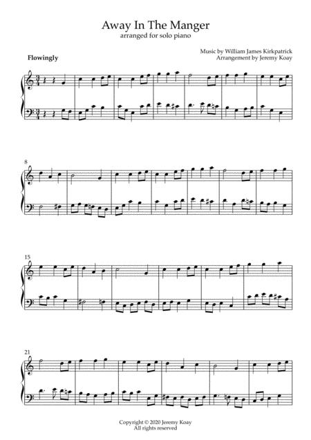 Away In The Manger Solo Piano Page 2