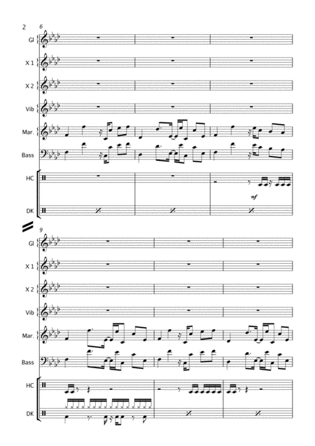 Axel F Percussion Ensemble Page 2