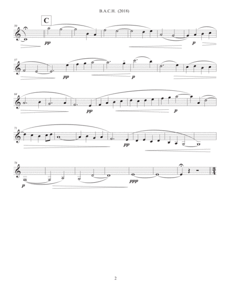 B A C H 2018 Clarinet Part Page 2