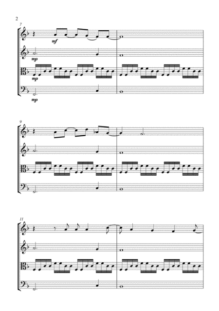 Baba O Riley String Quartet Score And Parts Page 2
