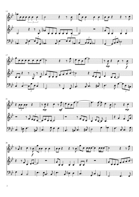 Baby Its Cold Outside Violin 1 Violin 2 Cello Page 2