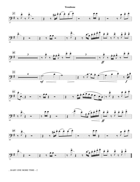 Baby One More Time Arr Mark Brymer Trombone Page 2