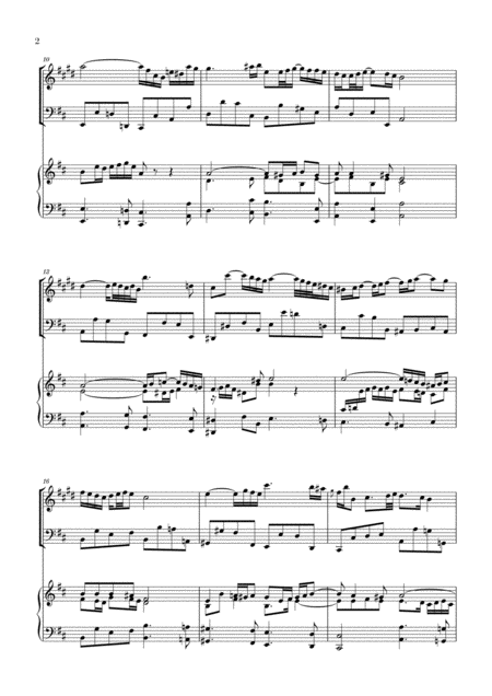 Bach Air On The G String For Clarinet In Bb Violoncello And Piano Page 2