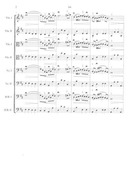 Bach Air On The G String For Strings Page 2