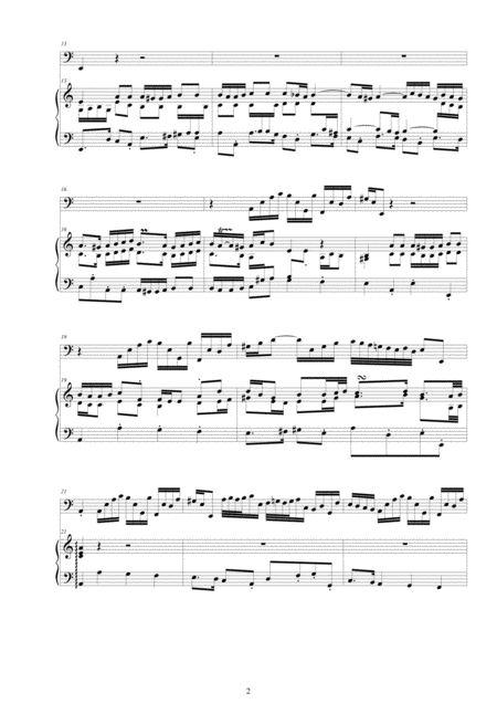 Bach Aria Du Mut Glauben Du Mut Hoffen Bwv 155 No 2 Bassoon And Harpsichord Page 2