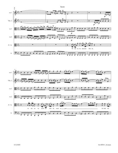 Bach Aria From Cantata 54 Widerstehe Doch Der Snde Arranged For 2 Violins 2 Violas And Alto Voice Or Viola Page 2