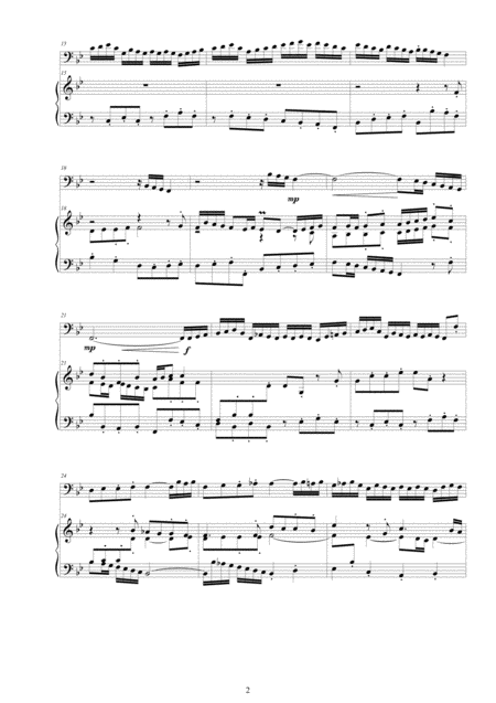 Bach Aria Mein Freund Ist Mein Bwv 140 No 6 For Bassoon And Harpsichord Page 2