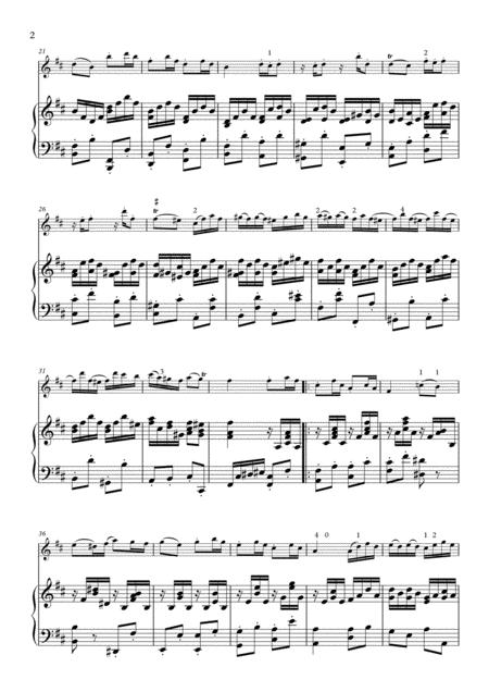 Bach Badinerie From Orchestral Suite No 2 For Violin And Piano Page 2